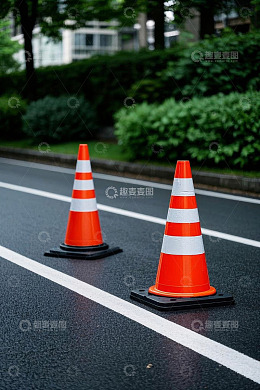 道路上的交通锥