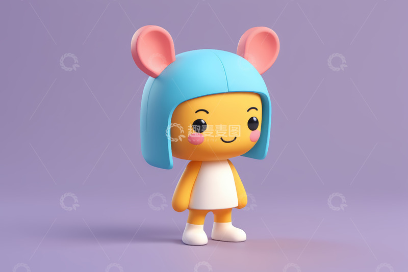 高清大图下载【趣麦麦图】卡通角色可爱小鼠形象