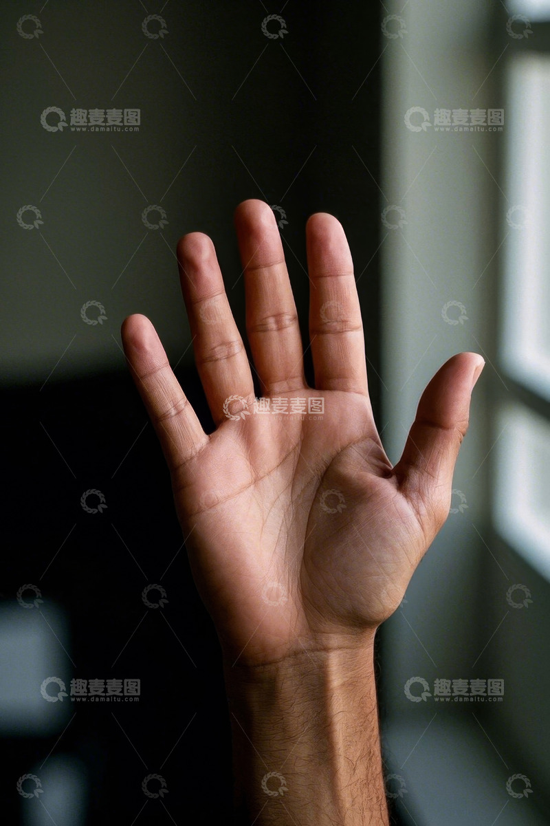 高清大图下载【趣麦麦图】男性手掌特写素材