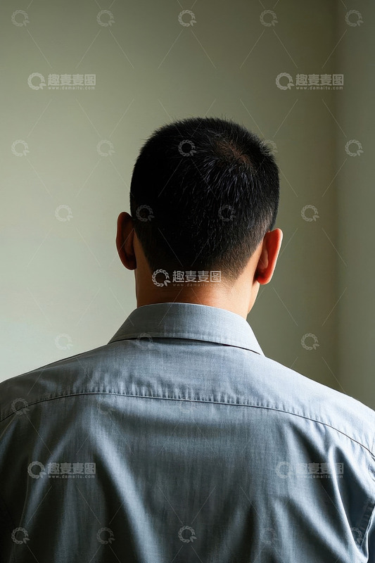 男子背影人物肖像