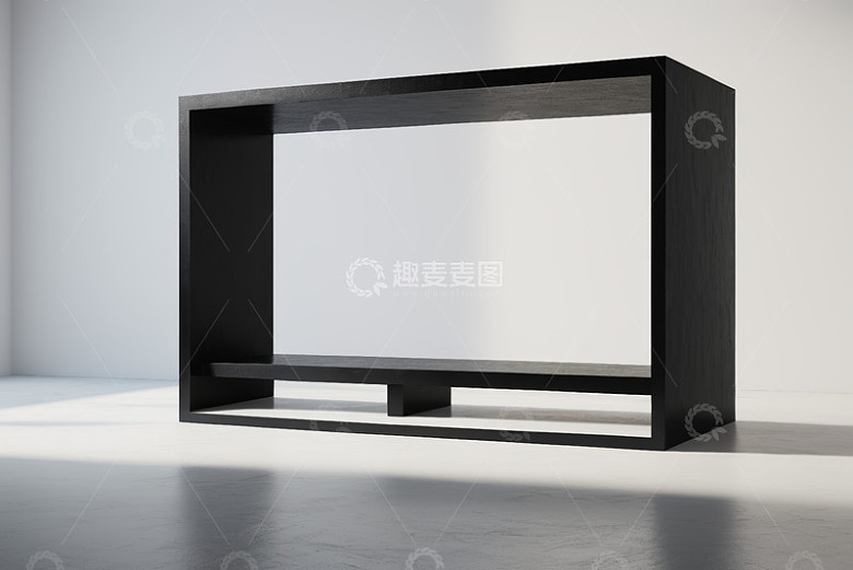 现代黑色简约电视柜