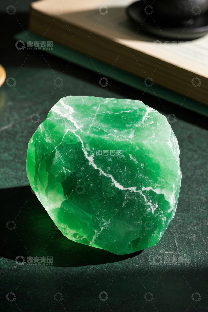 高清大图下载【趣麦麦图】绿色宝石特写静物