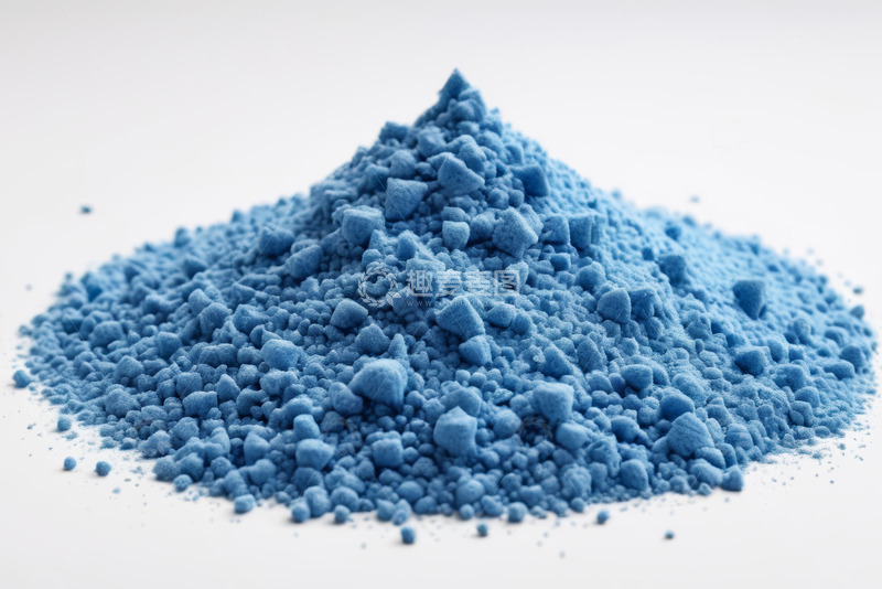 高清大图下载【趣麦麦图】蓝色粉末材料特写