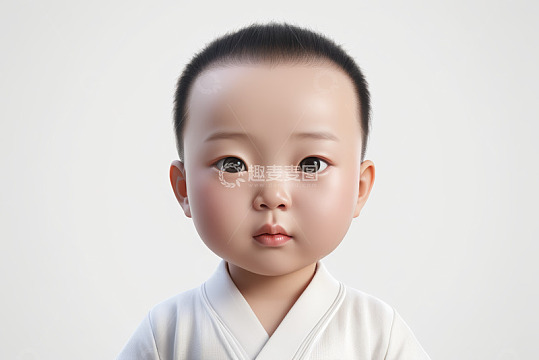 亚洲幼儿正面肖像
