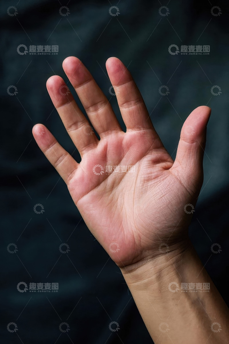 高清大图下载【趣麦麦图】张开手掌特写素材