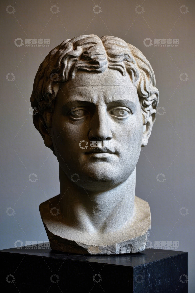 高清大图下载【趣麦麦图】古典人物雕塑半身像