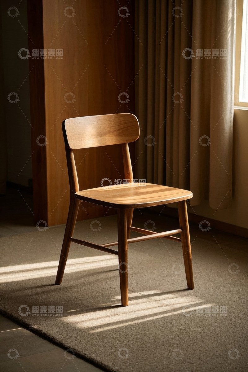 高清大图下载【趣麦麦图】室内简约木质椅子