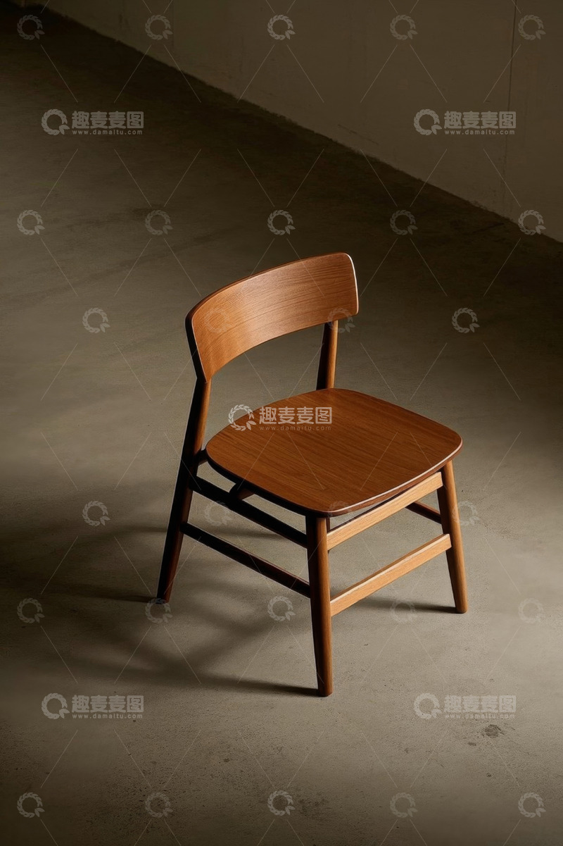 高清大图下载【趣麦麦图】现代简约木质椅子室内展示