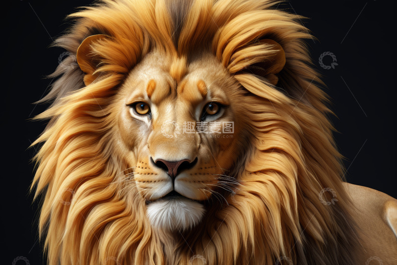 高清大图下载【趣麦麦图】雄狮特写