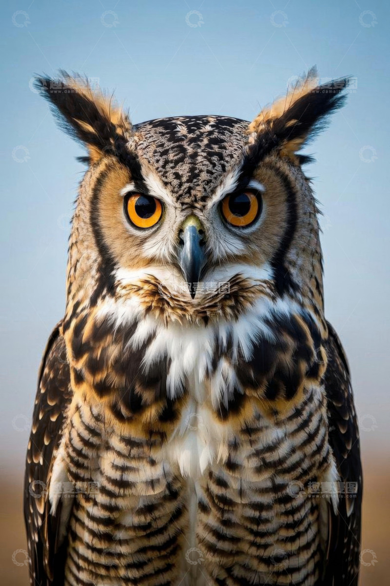 高清大图下载【趣麦麦图】特写猫头鹰野生动物素材