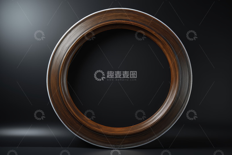 高清大图下载【趣麦麦图】圆形环状物体黑背景展示