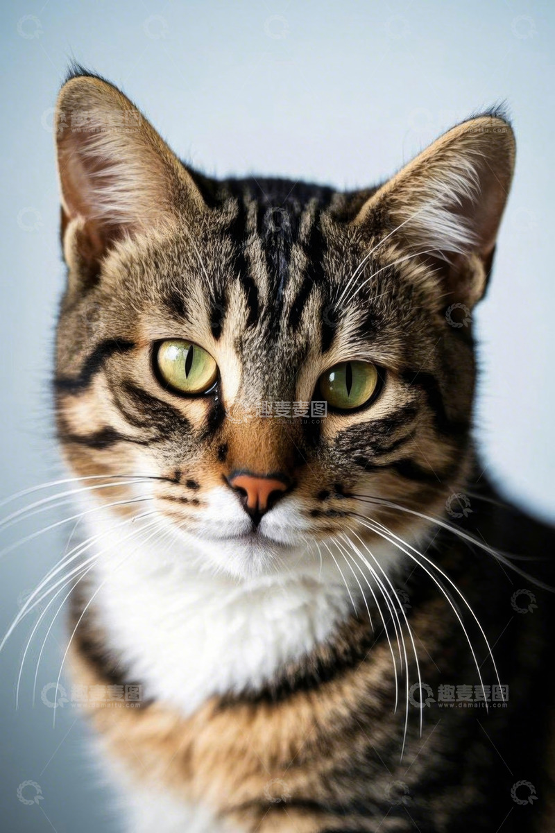 高清大图下载【趣麦麦图】虎斑猫特写