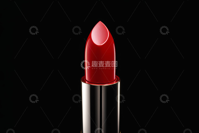 高清大图下载【趣麦麦图】红色口红特写