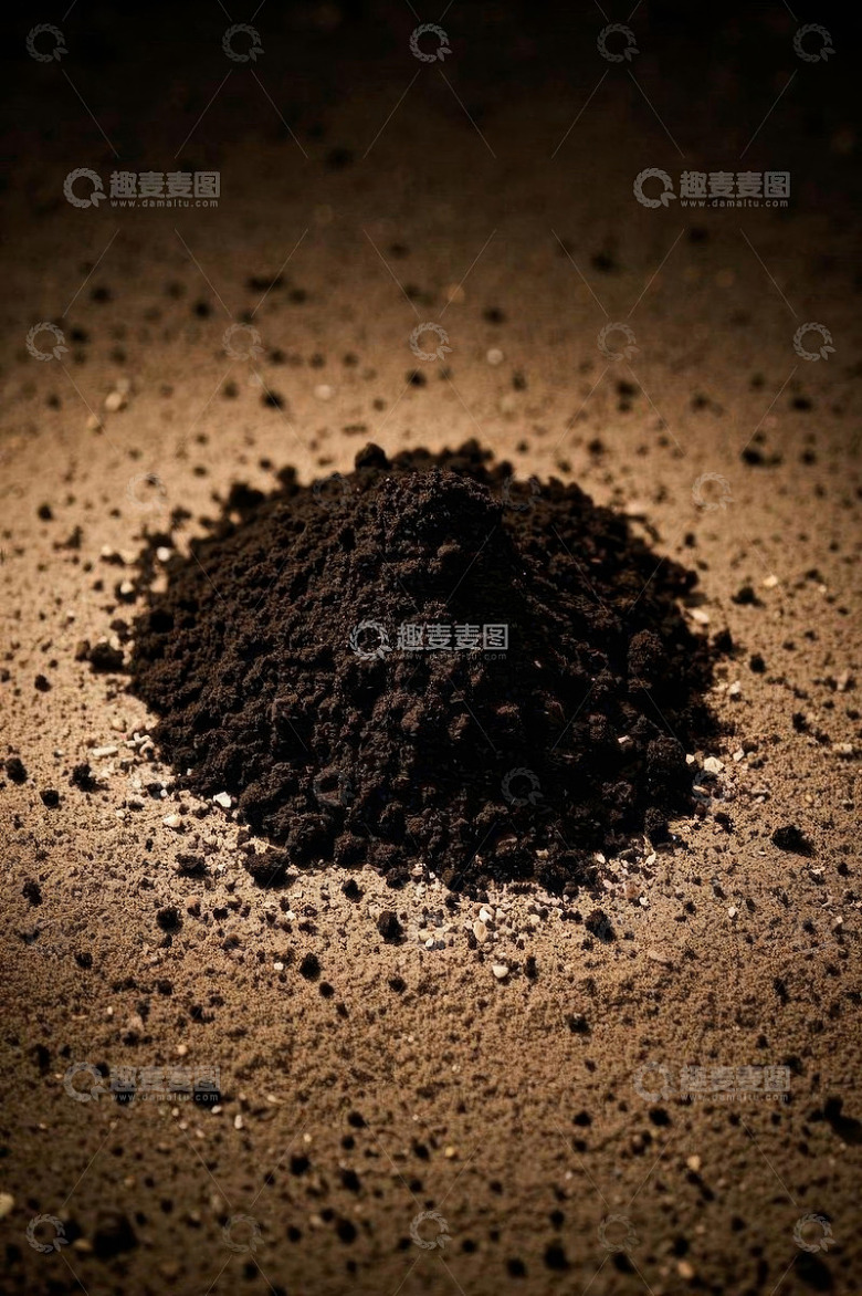 土壤堆特写素材