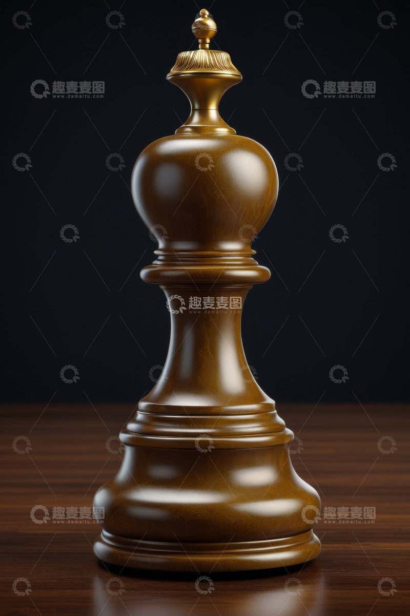 高清大图下载【趣麦麦图】国际象棋国王棋子特写