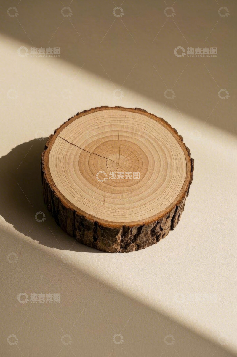 高清大图下载【趣麦麦图】木段横截面特写