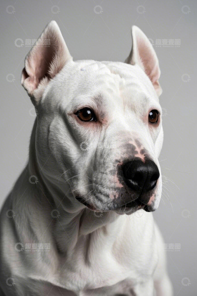 高清大图下载【趣麦麦图】白色犬类宠物特写