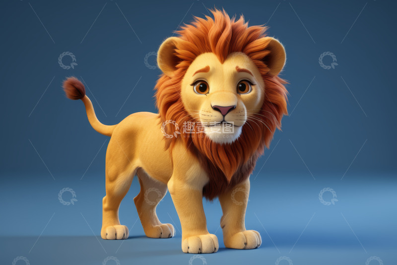 高清大图下载【趣麦麦图】卡通狮子形象素材