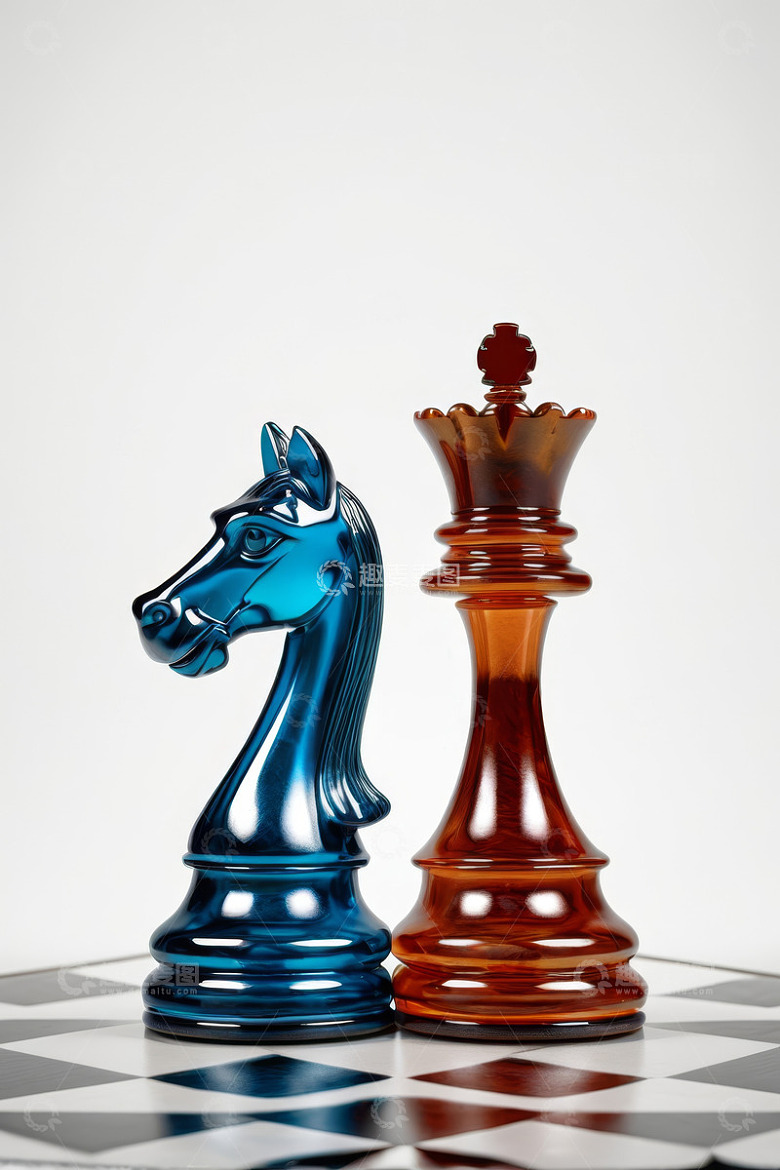 国际象棋棋子特写