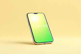 金色智能手机展示