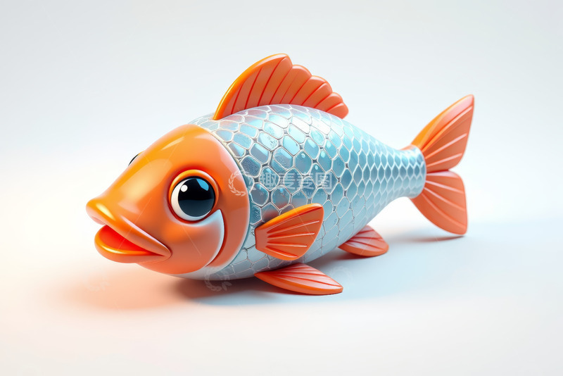 高清大图下载【趣麦麦图】3D卡通鱼形象素材