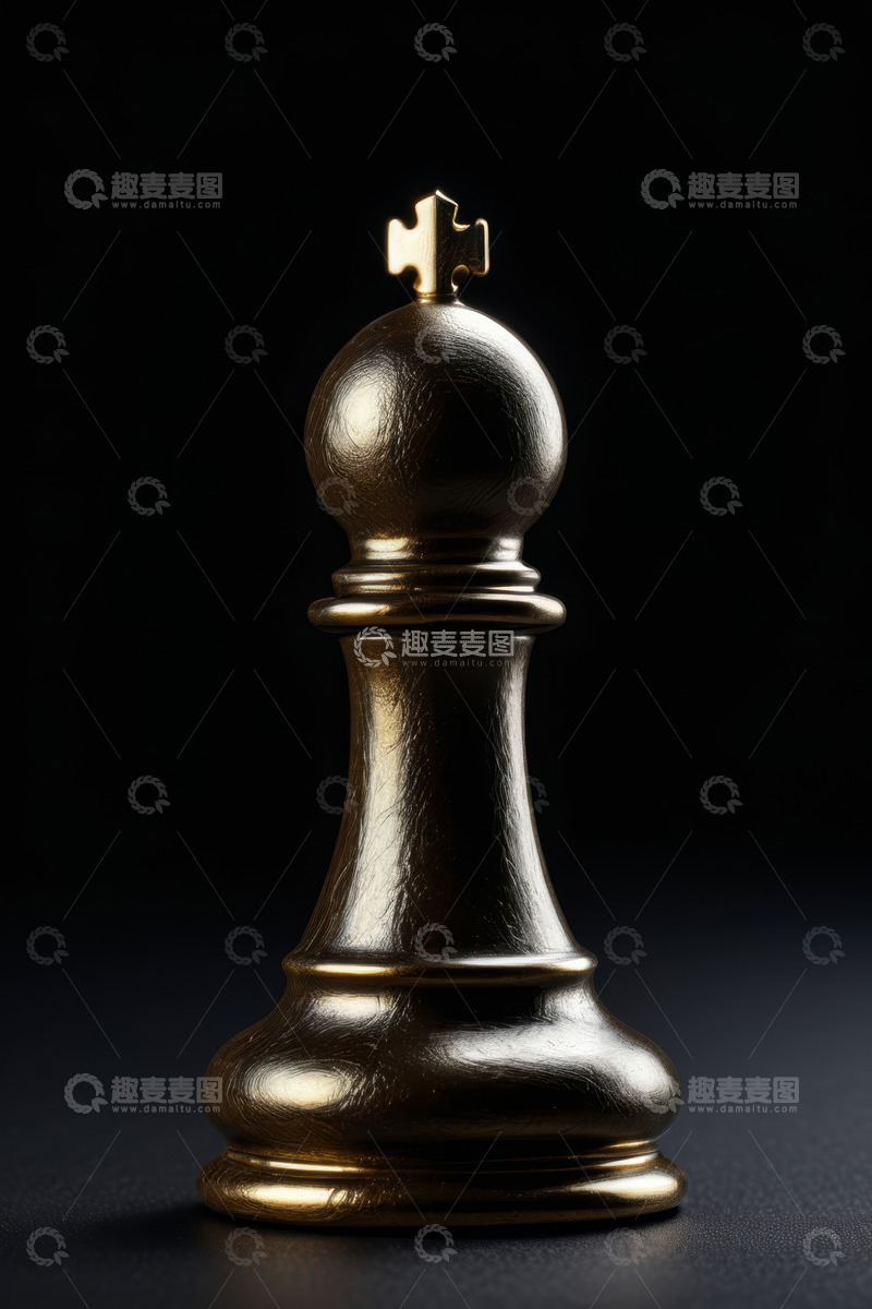 高清大图下载【趣麦麦图】国际象棋国王棋子特写