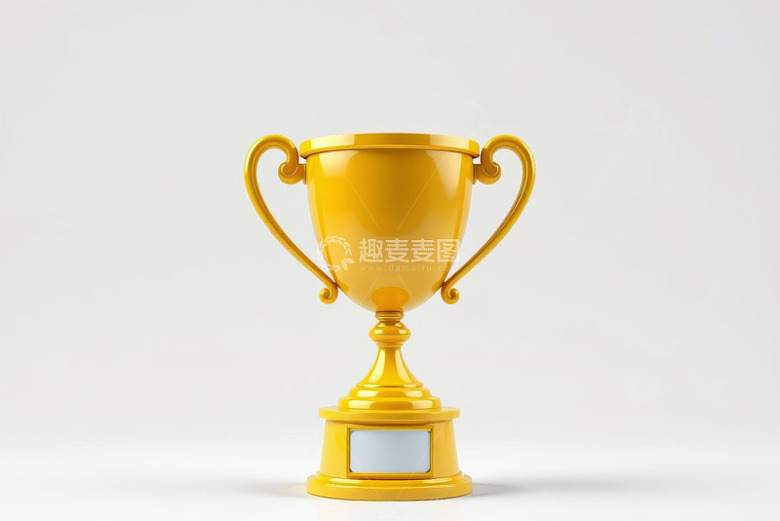 金色奖杯特写