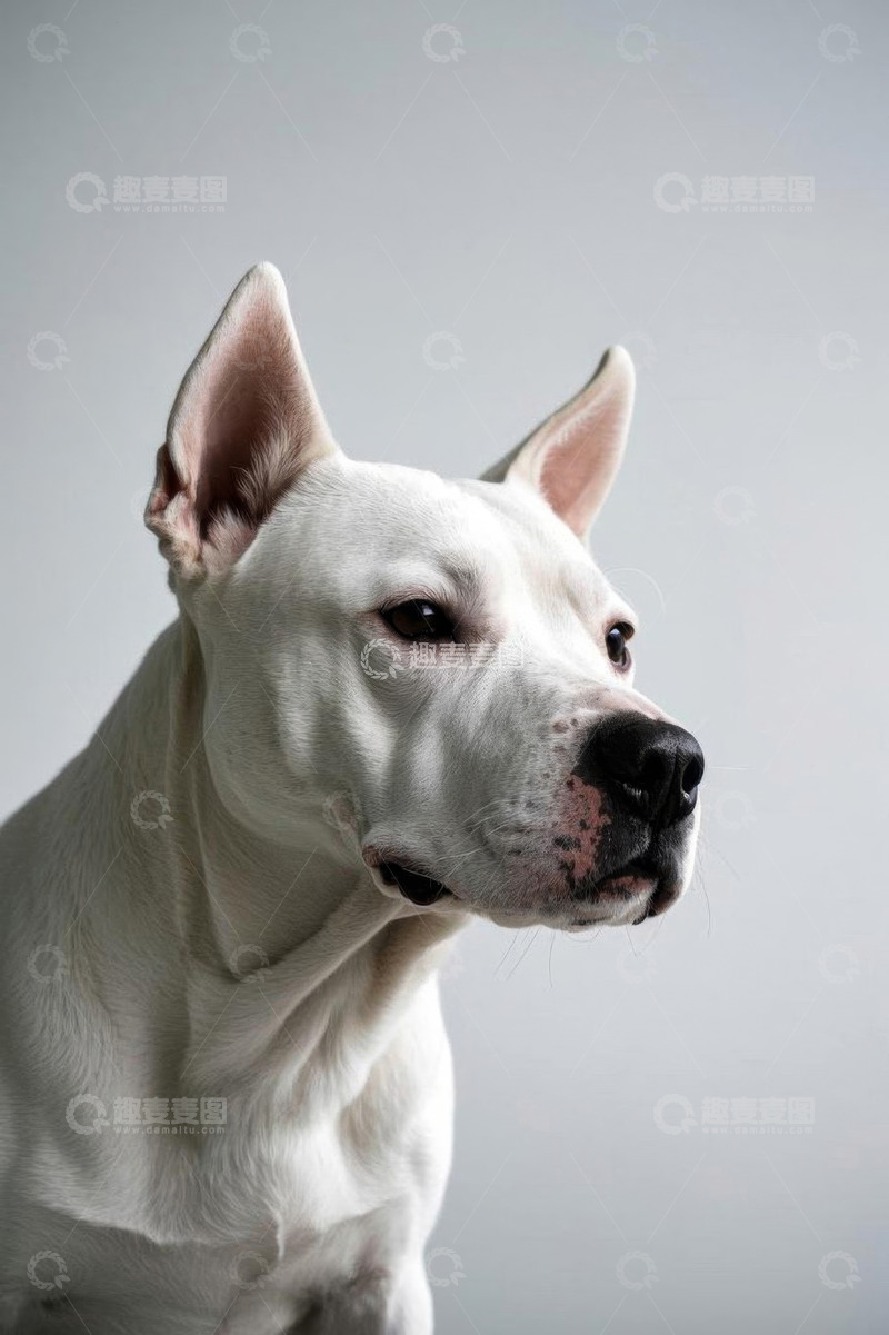 高清大图下载【趣麦麦图】白色犬类特写