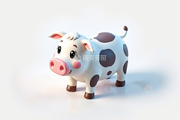 可爱卡通小猪摆件模型