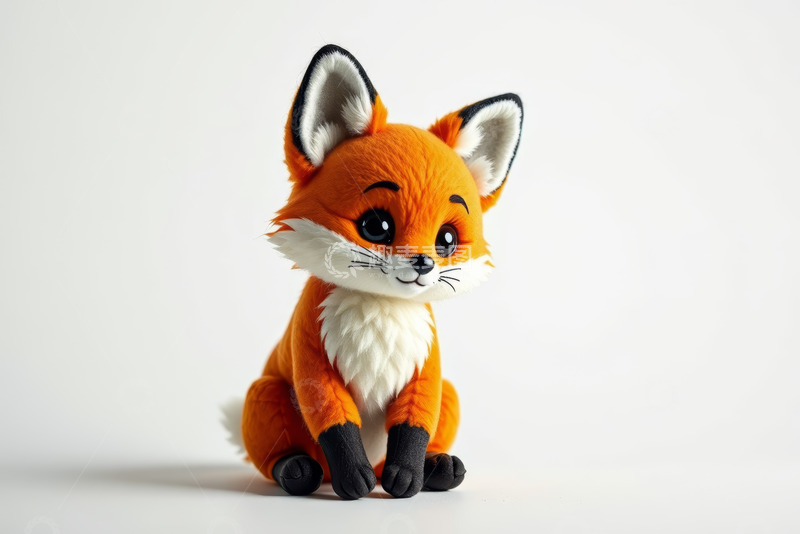 高清大图下载【趣麦麦图】可爱狐狸玩偶特写