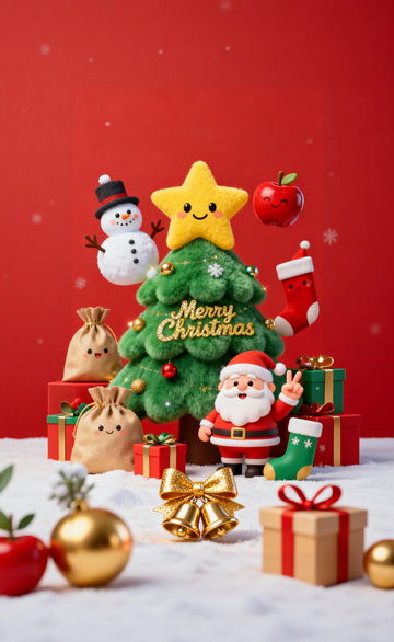 圣诞树装饰节日素材
