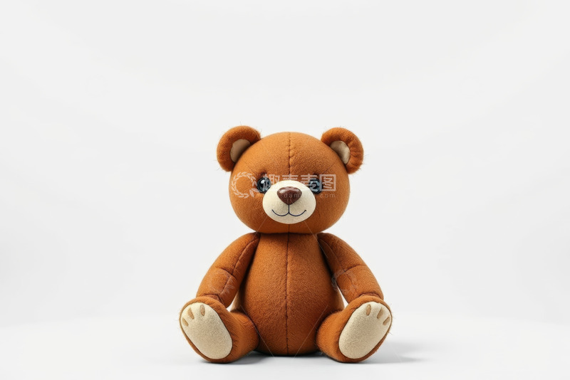 高清大图下载【趣麦麦图】棕色泰迪熊玩具静物图