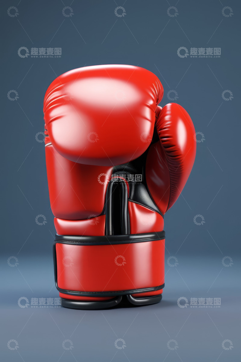 高清大图下载【趣麦麦图】红色拳击手套特写