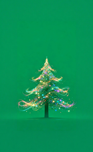 梦幻圣诞树金光闪耀设计