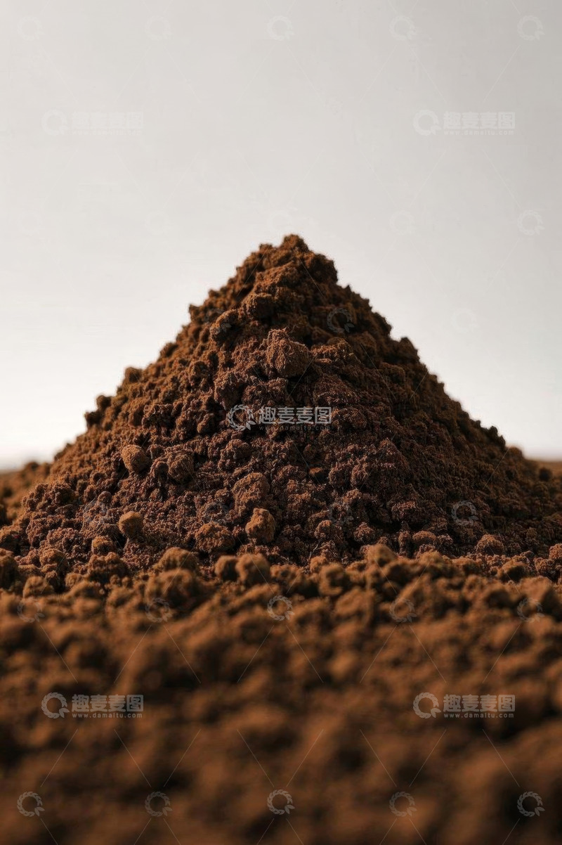 高清大图下载【趣麦麦图】棕色粉末堆特写
