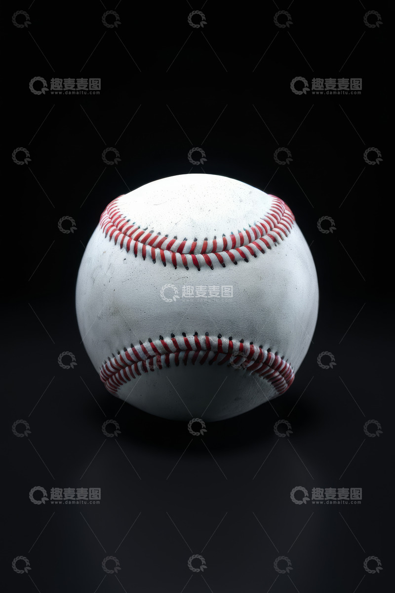 高清大图下载【趣麦麦图】白色棒球特写