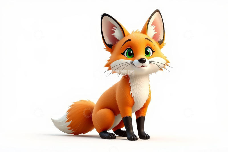 高清大图下载【趣麦麦图】可爱卡通狐狸形象素材