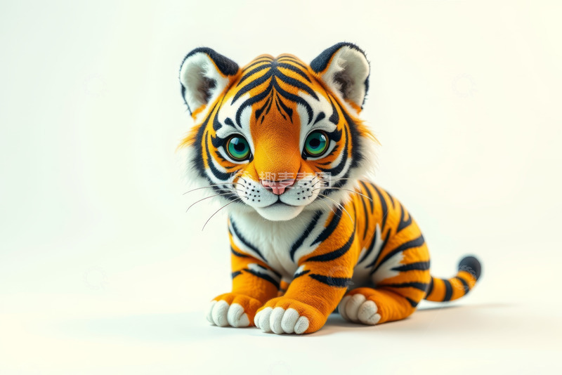 高清大图下载【趣麦麦图】可爱卡通小老虎形象