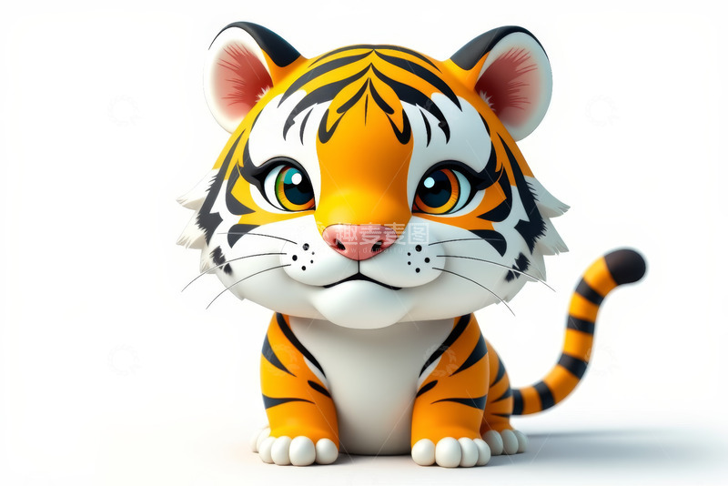高清大图下载【趣麦麦图】可爱卡通小老虎形象