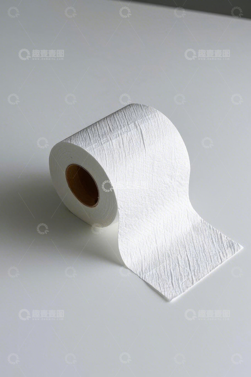 高清大图下载【趣麦麦图】白色卫生纸卷静物特写