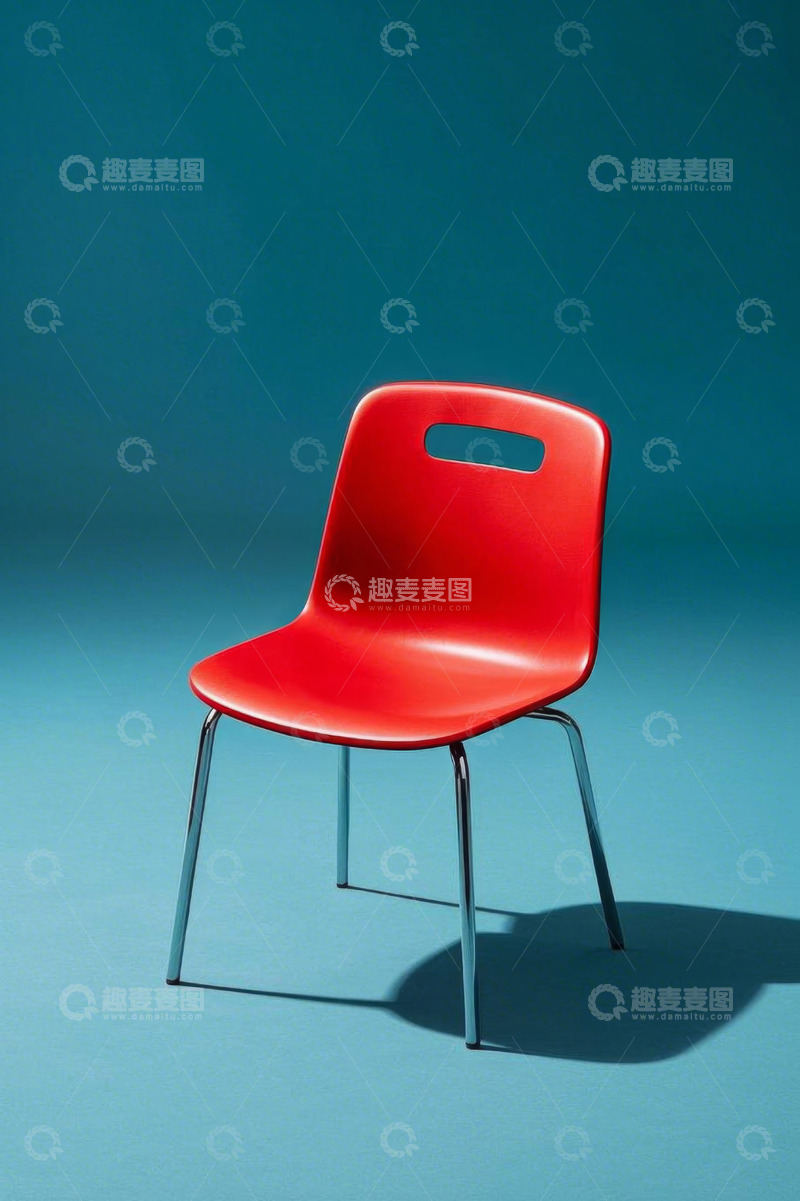 高清大图下载【趣麦麦图】红色现代设计椅子特写