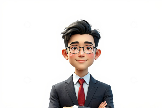 卡通商务男士形象