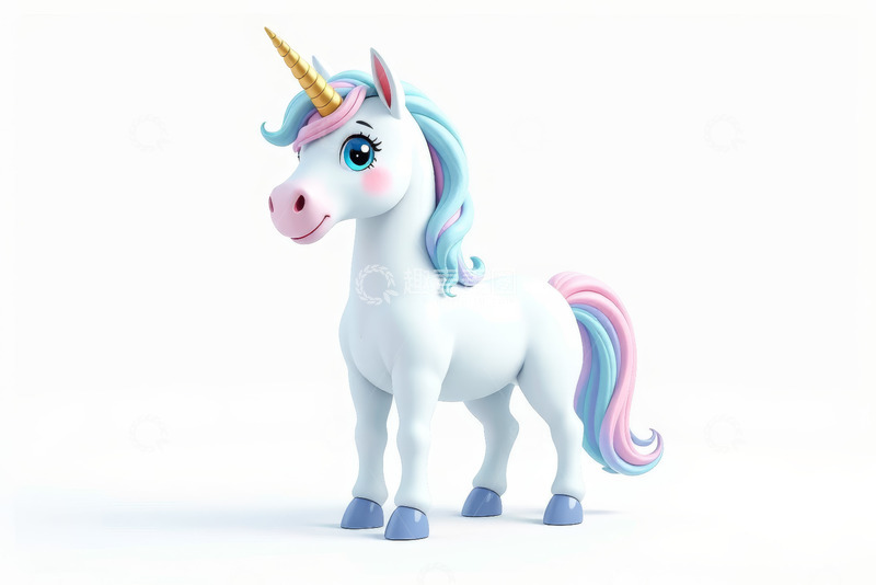 高清大图下载【趣麦麦图】卡通独角兽形象素材