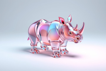 透明犀牛3D模型效果图