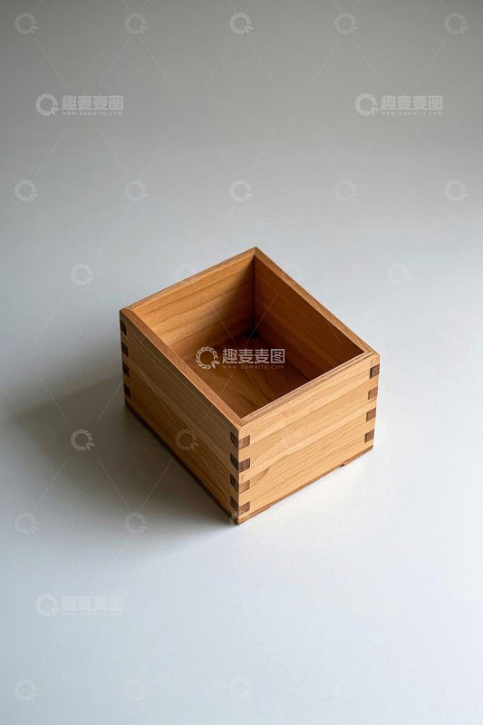 木质方盒静物特写