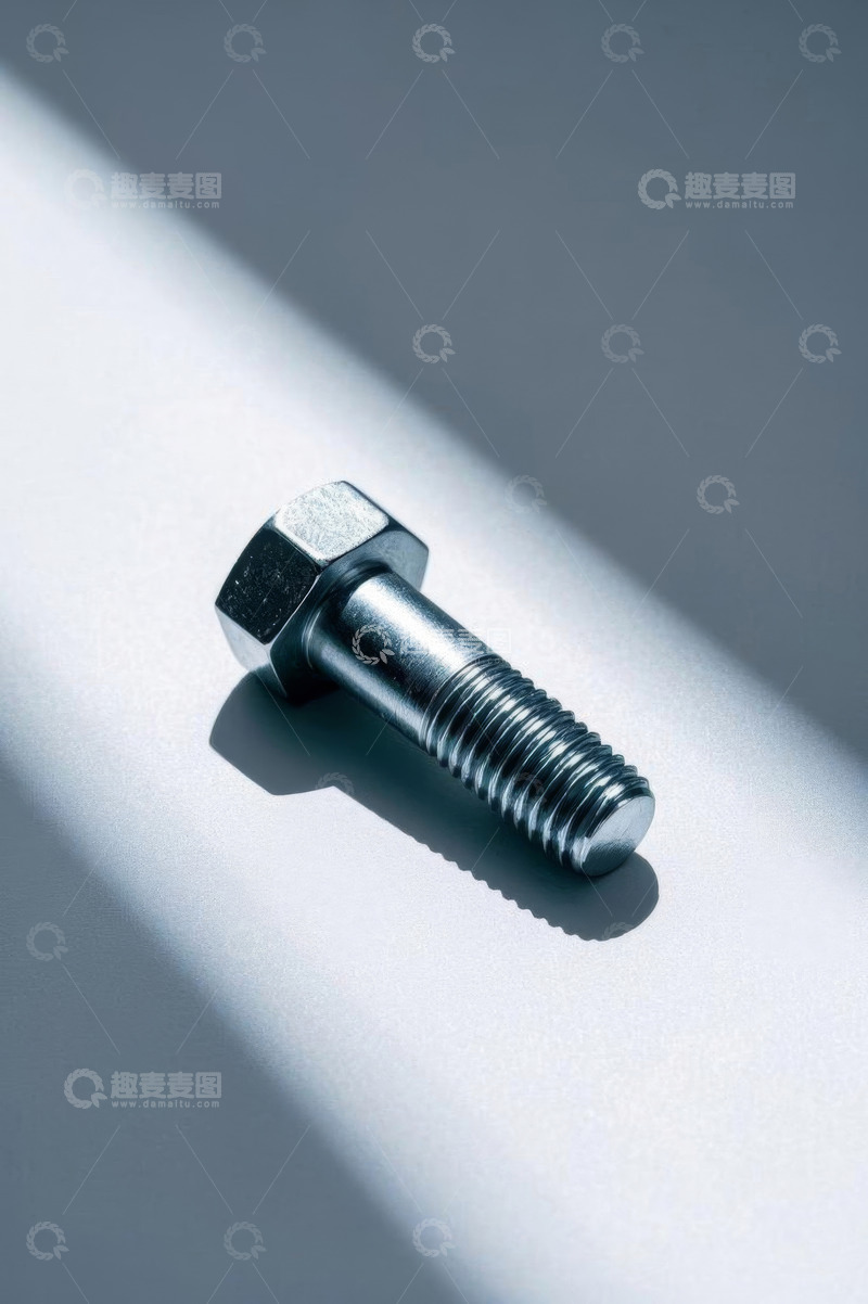 高清大图下载【趣麦麦图】金属螺栓特写素材