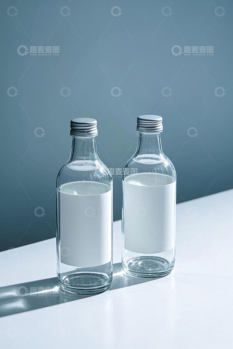 高清大图下载【趣麦麦图】透明玻璃瓶装液体静物