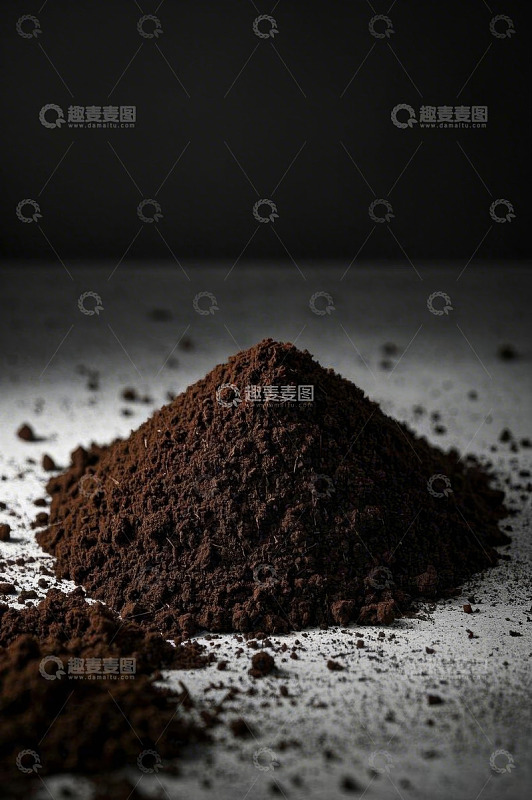 咖啡粉末特写