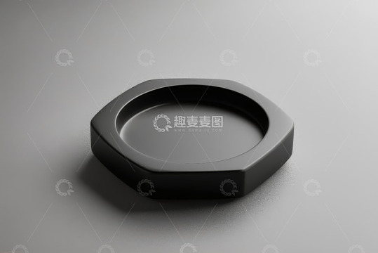 黑色六边形环状物体设计素材