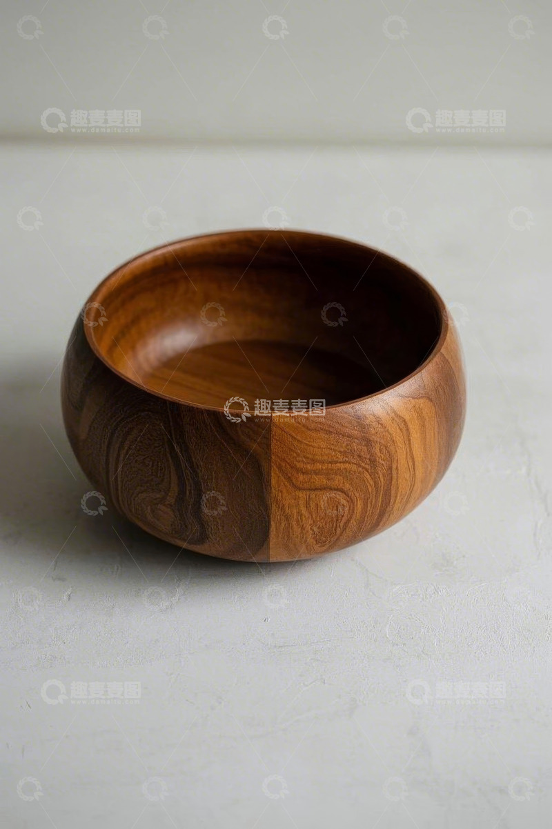 高清大图下载【趣麦麦图】木质碗特写静物素材